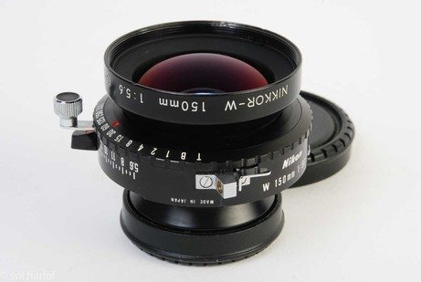 nikon-150mm-f5-6-nikkor-w-4x5-large-format-lens-in-copal-no-0