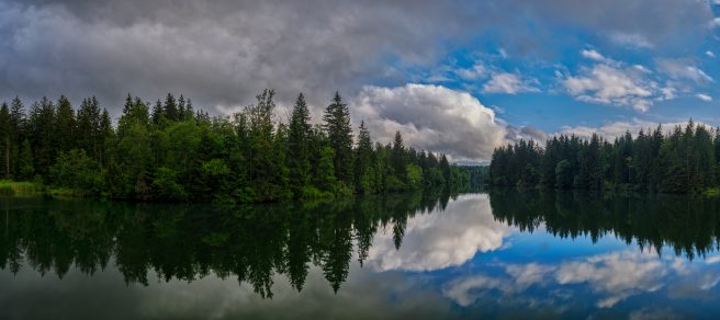 Der Lech An Den Ehemaligen Hurlacher Wasserfällen.