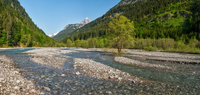 Am Hornbach Im Hornbachtal, Naturpark Tiroler Lechtal.