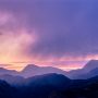 Donohue Peak, Mount Andrea Lawrence, And Blacktop Peak At Sunset