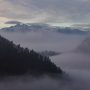 Tatra Mountain Range Above Fog